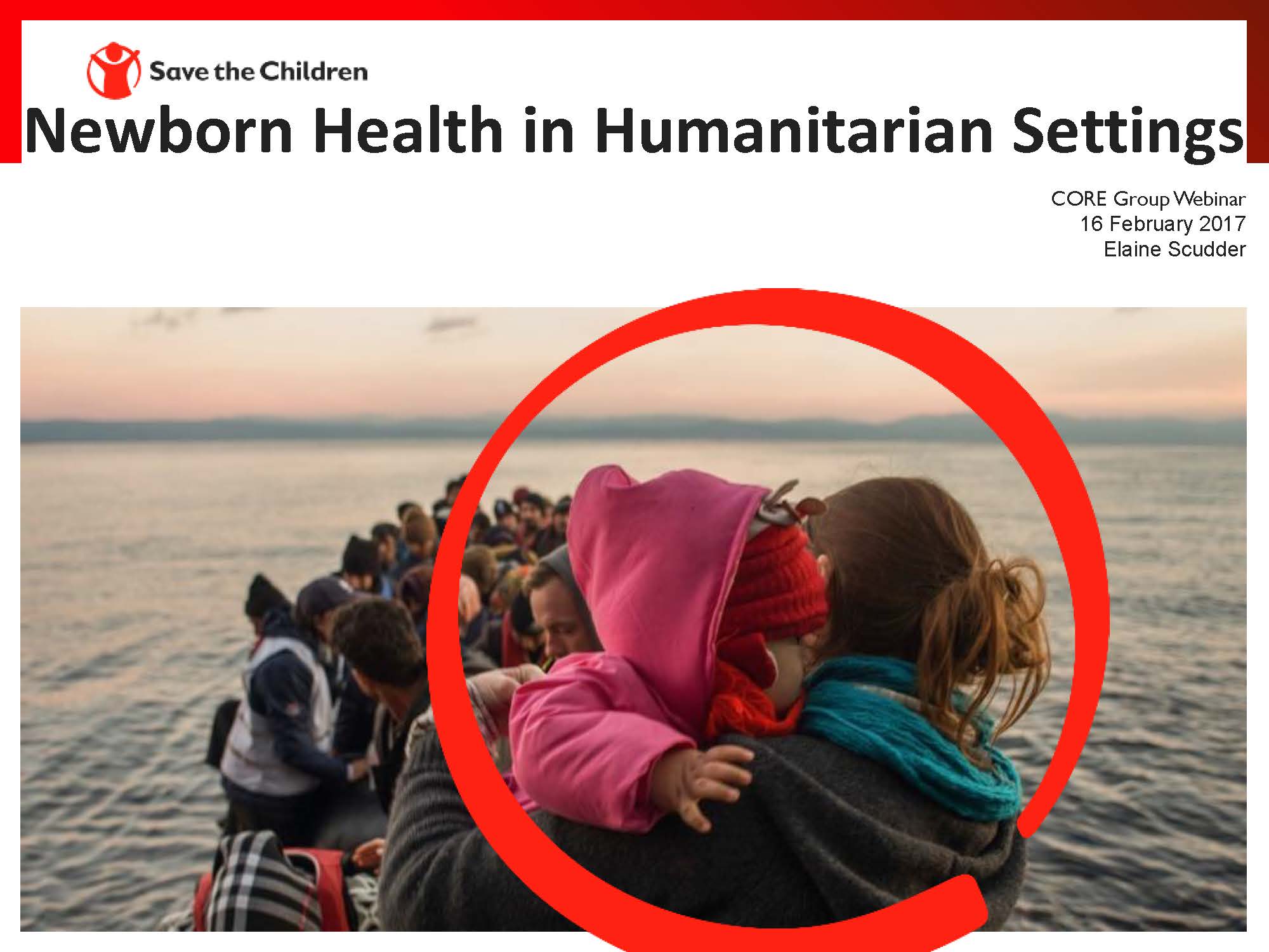 Newborn Health in Humanitarian Settings Guide